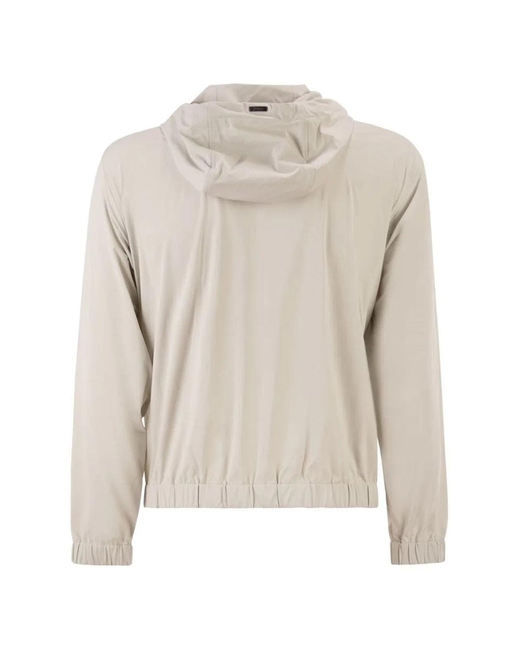 Herno White Wool Sweater for men