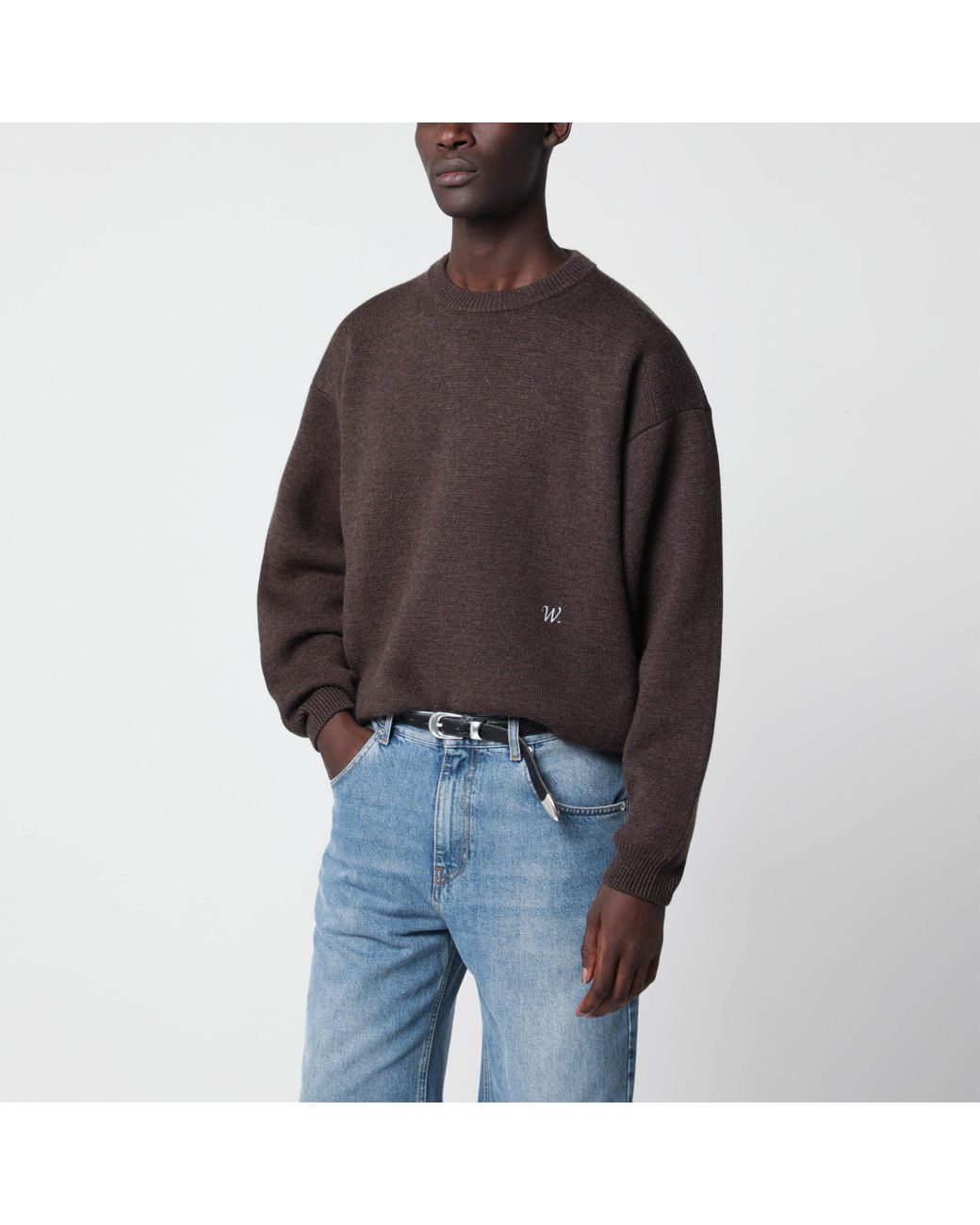 Willy Chavarria Brown Chavarria Sweater for men