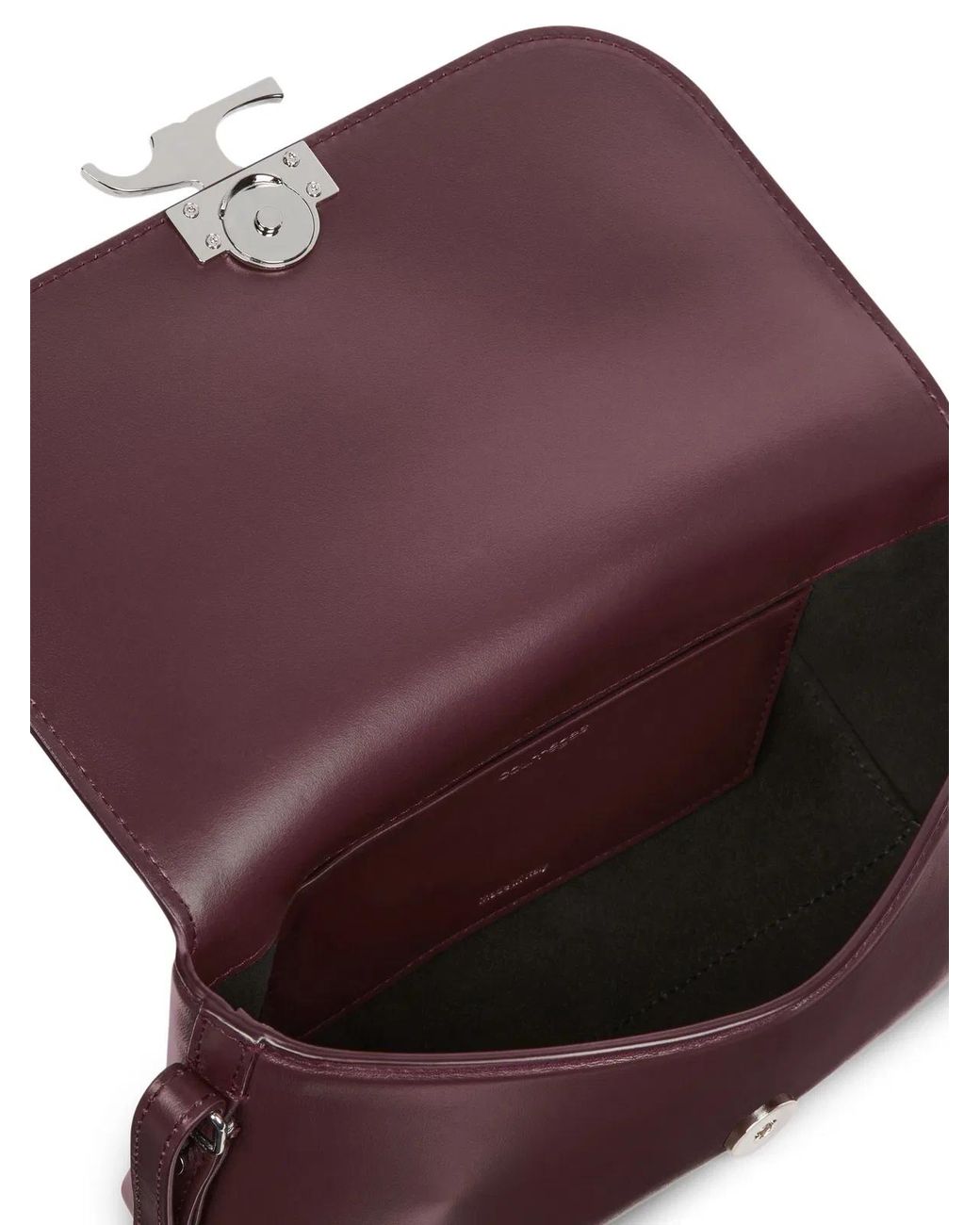 Courreges Purple Icotype Shoulder Bag Burgundy