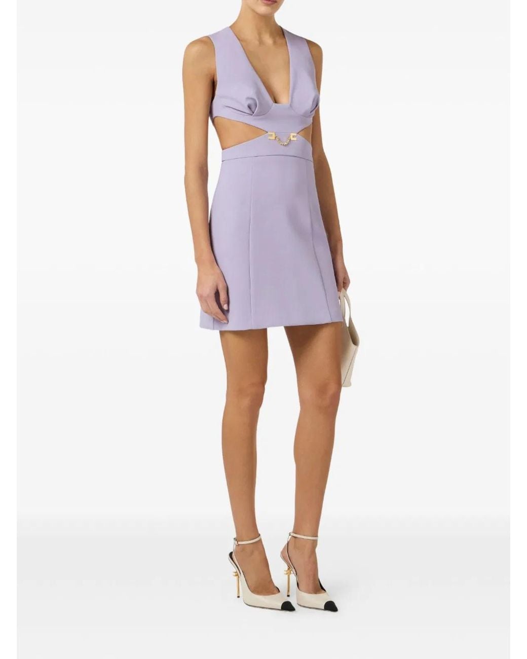 Elisabetta Franchi Purple Dresses