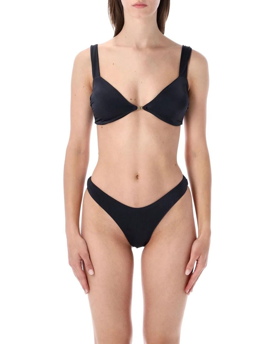 MATINEÉ Black Jane Glossy Lycra Bikini