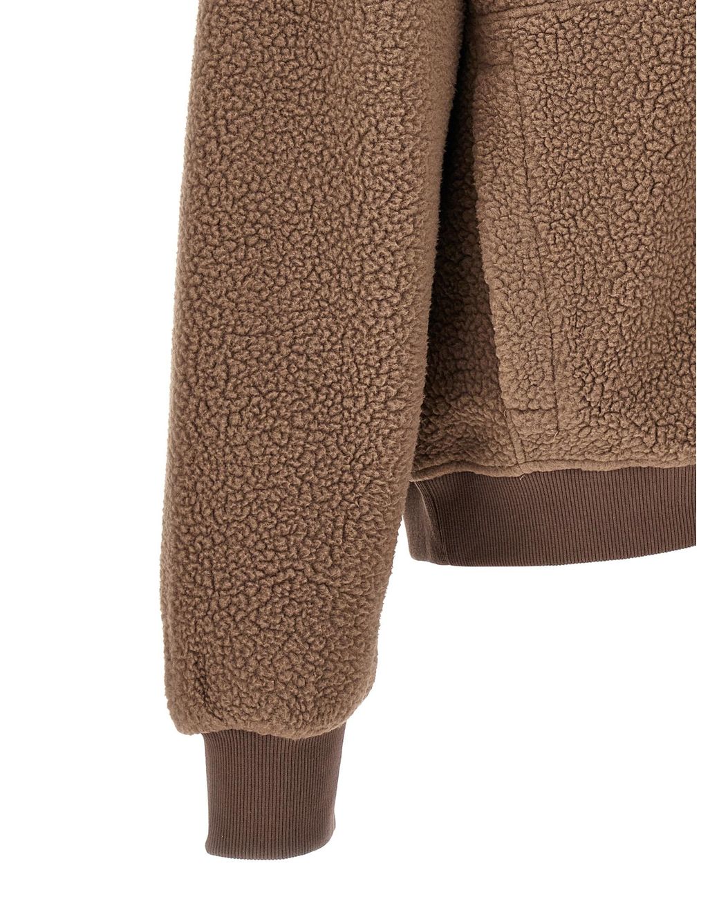 Entire studios Brown 'System Half Zip Fleece Fleece Sweatshirt for men