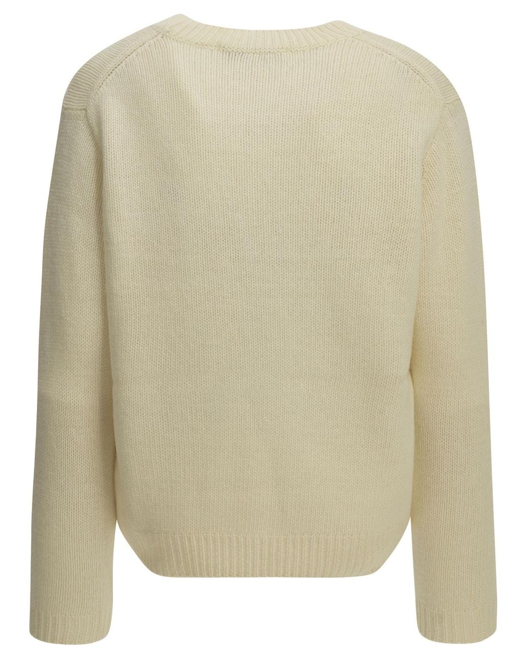 Maison Kitsuné Natural Maison Kitsuné "Dressed Fox" Crew-Neck Sweater