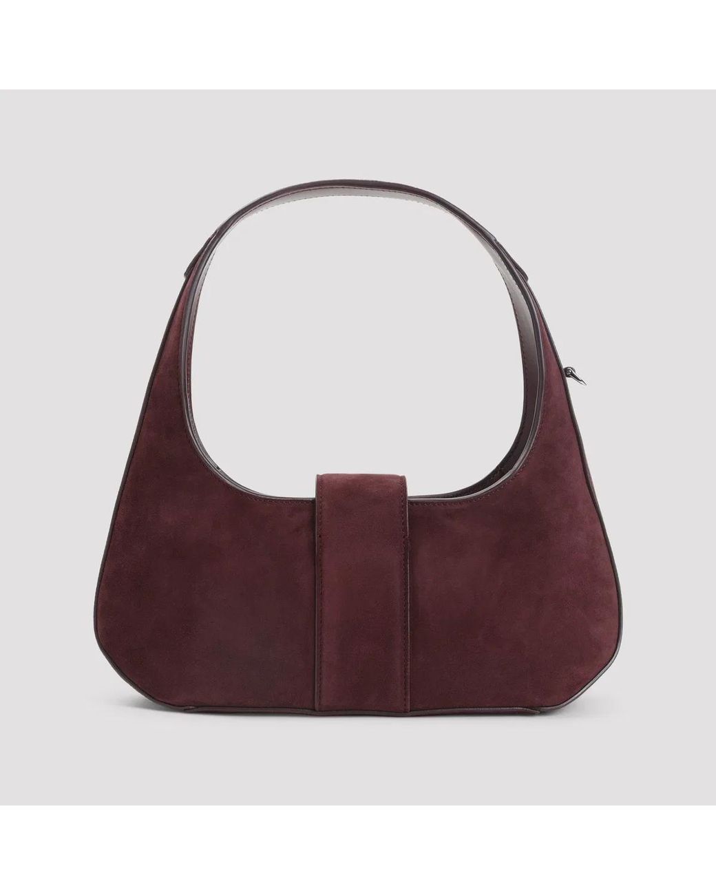 Roger Vivier Purple Kraft Bordeaux Belle Turtle Hobo Mini Bag