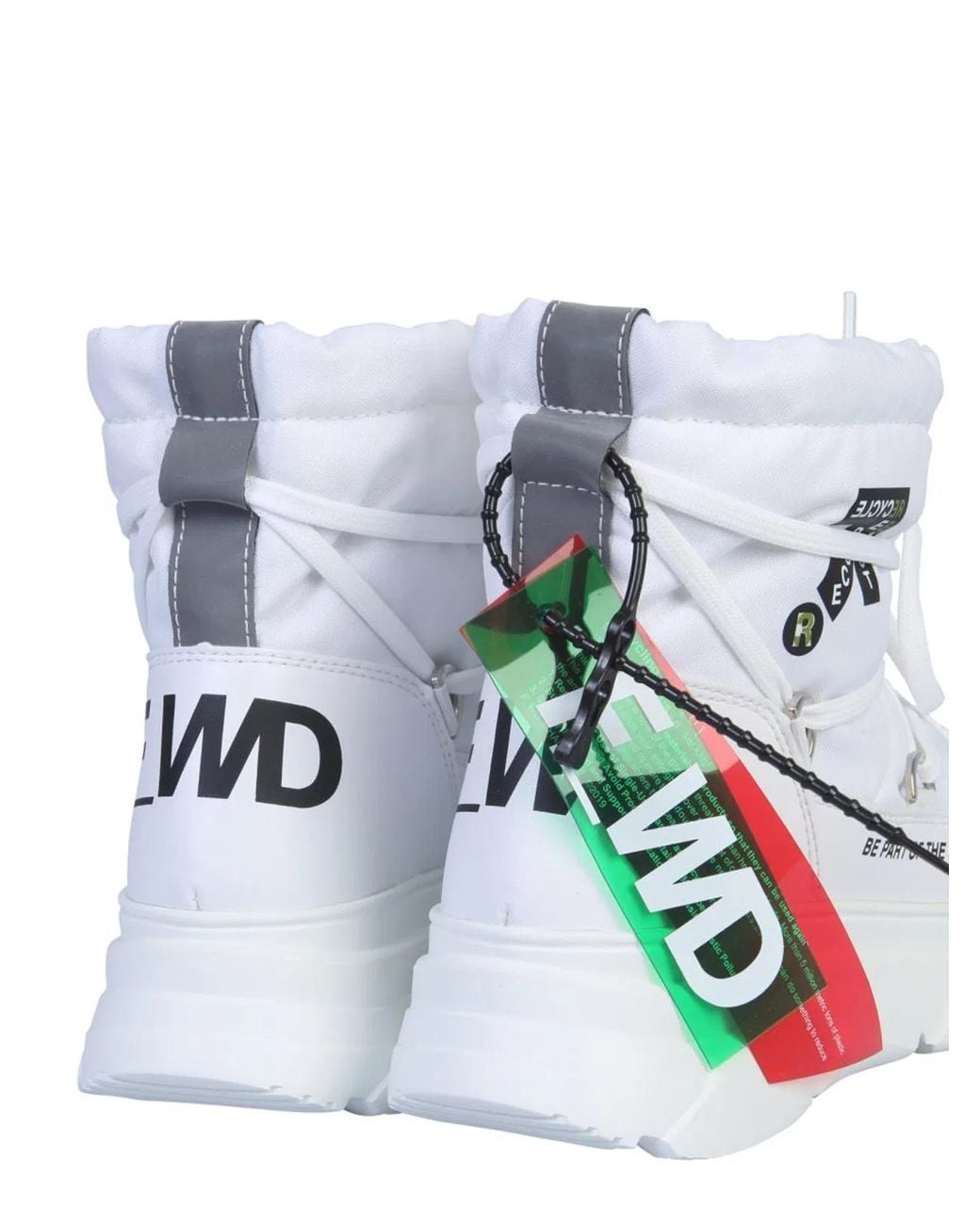 FWRD White Nylon Boot