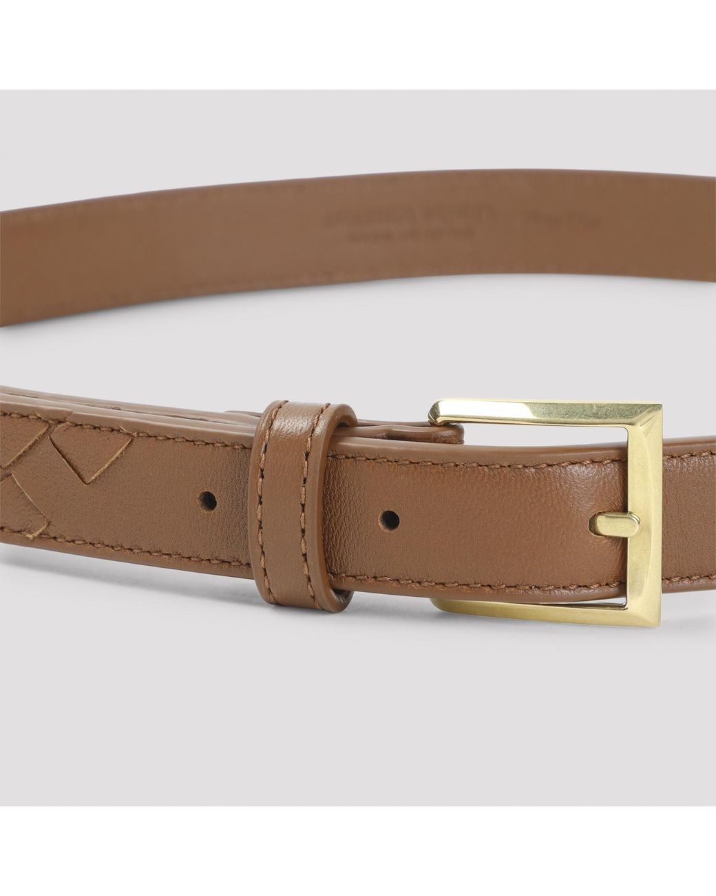 Bottega Veneta Brown Intrecciato Belt