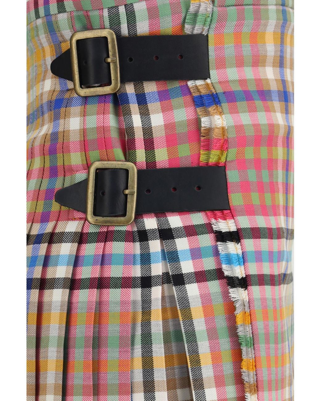 Vivienne Westwood Red Heather Check Mini Kilt Wool Ovis Aries Skirt