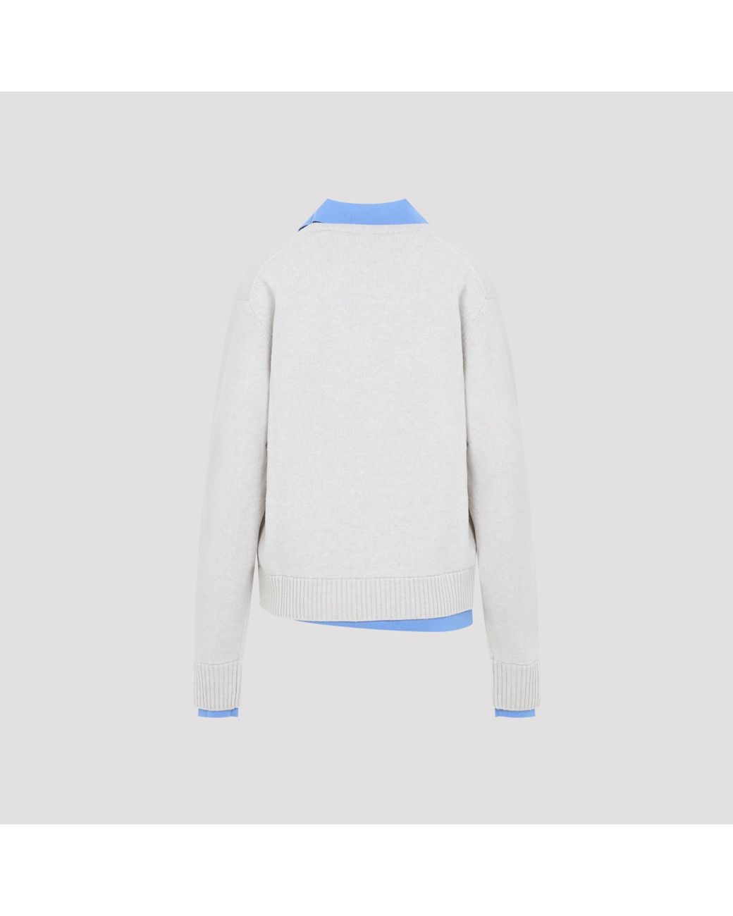 Acne Blue Dirty Polo Sweater