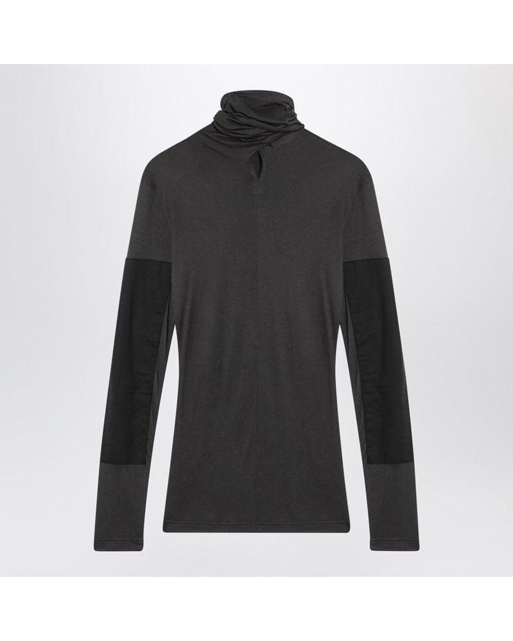 Lemaire Black Top With Scarf And Patches
