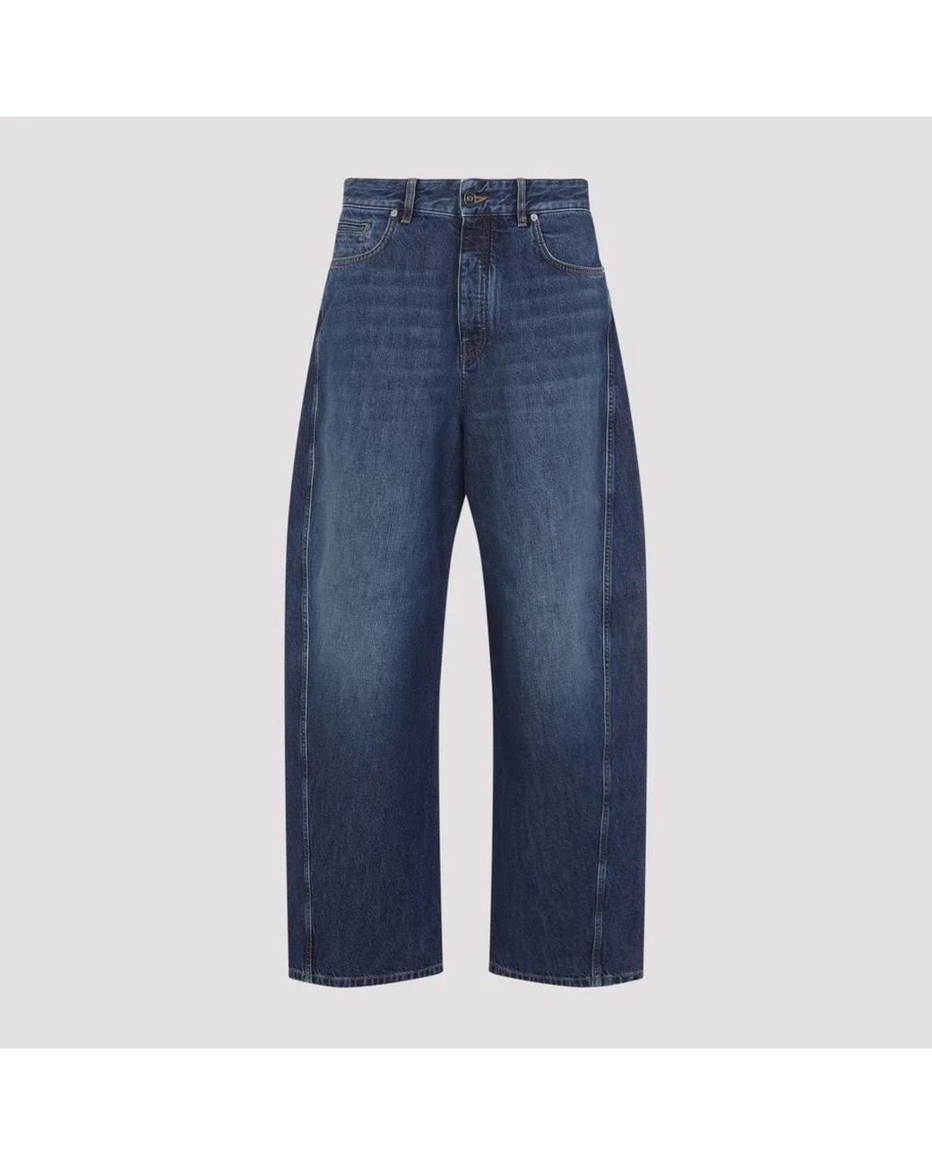 Givenchy Blue Cotton Tapered Twisted Seam for men