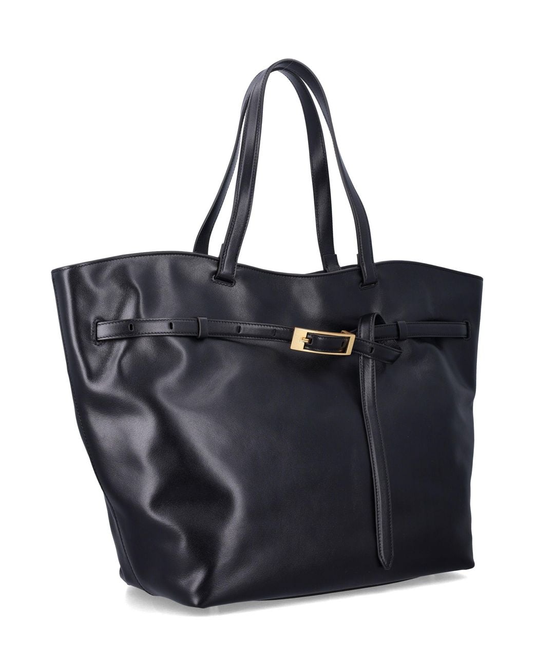 Anine Bing Black Elly Leather Tote
