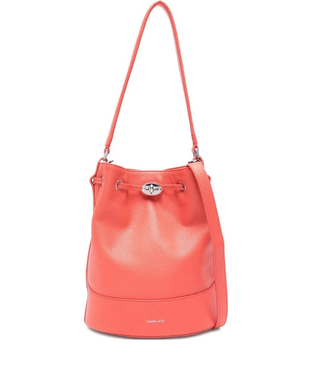 Zanellato Pink Monda' Daily Small Leather Bucket Bag