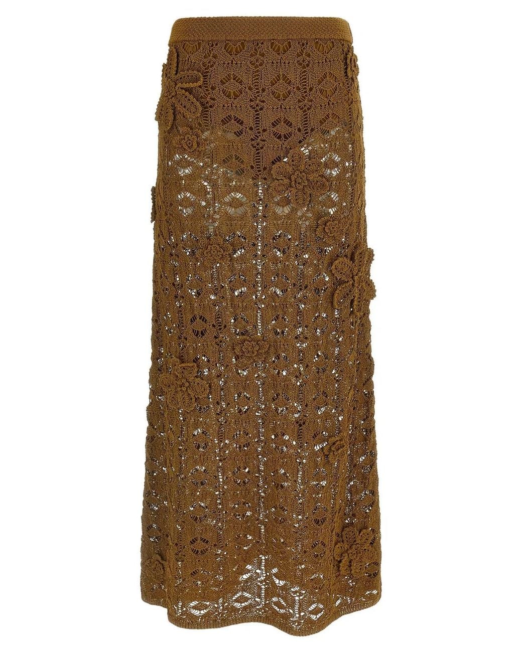 Pinko Brown 'Anthemis' Skirt