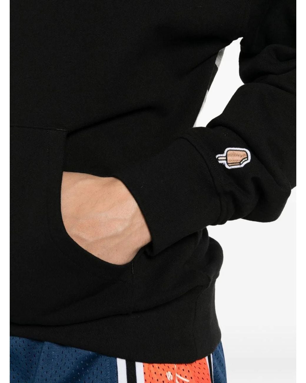 BBCICECREAM Black Logo Cotton Hoodie for men