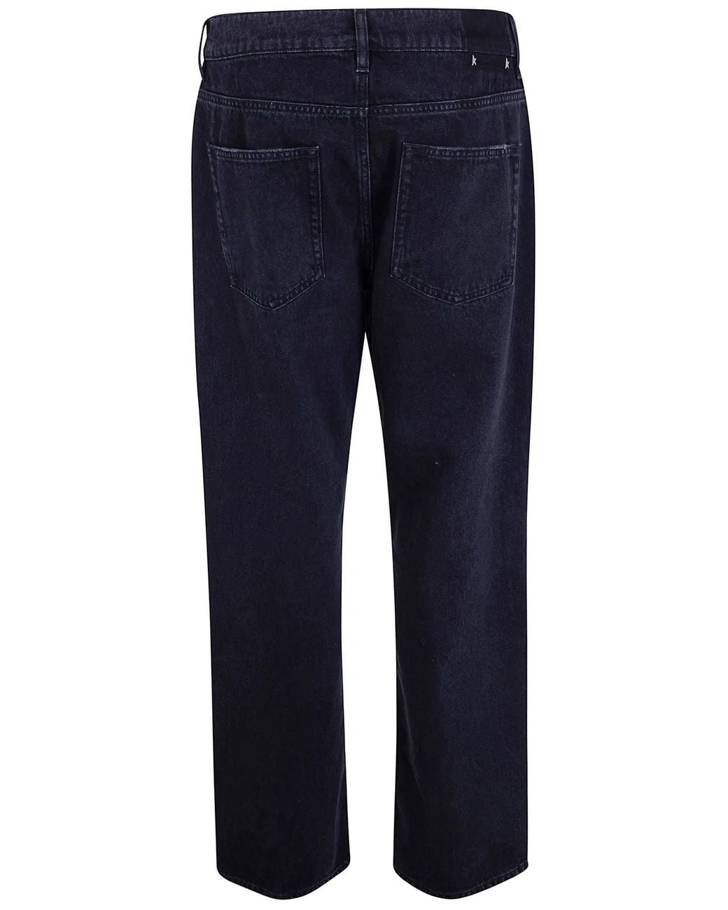 Golden Goose Deluxe Brand Black "Golden M's" Pant Skate Loose One Wash Lived for men