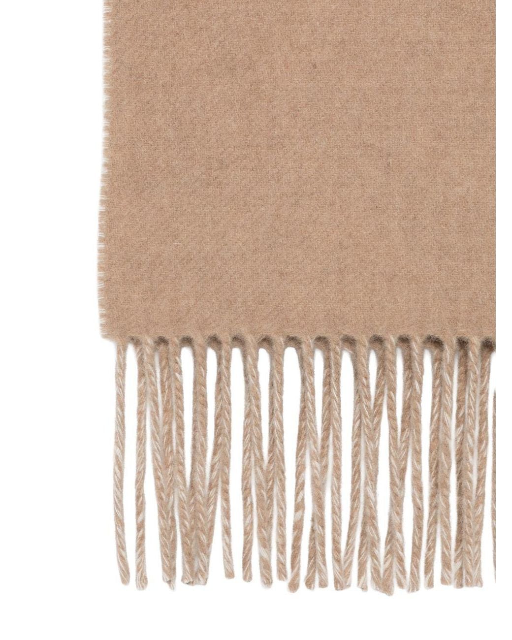 Jacquemus Natural Logo Wool Scarf for men
