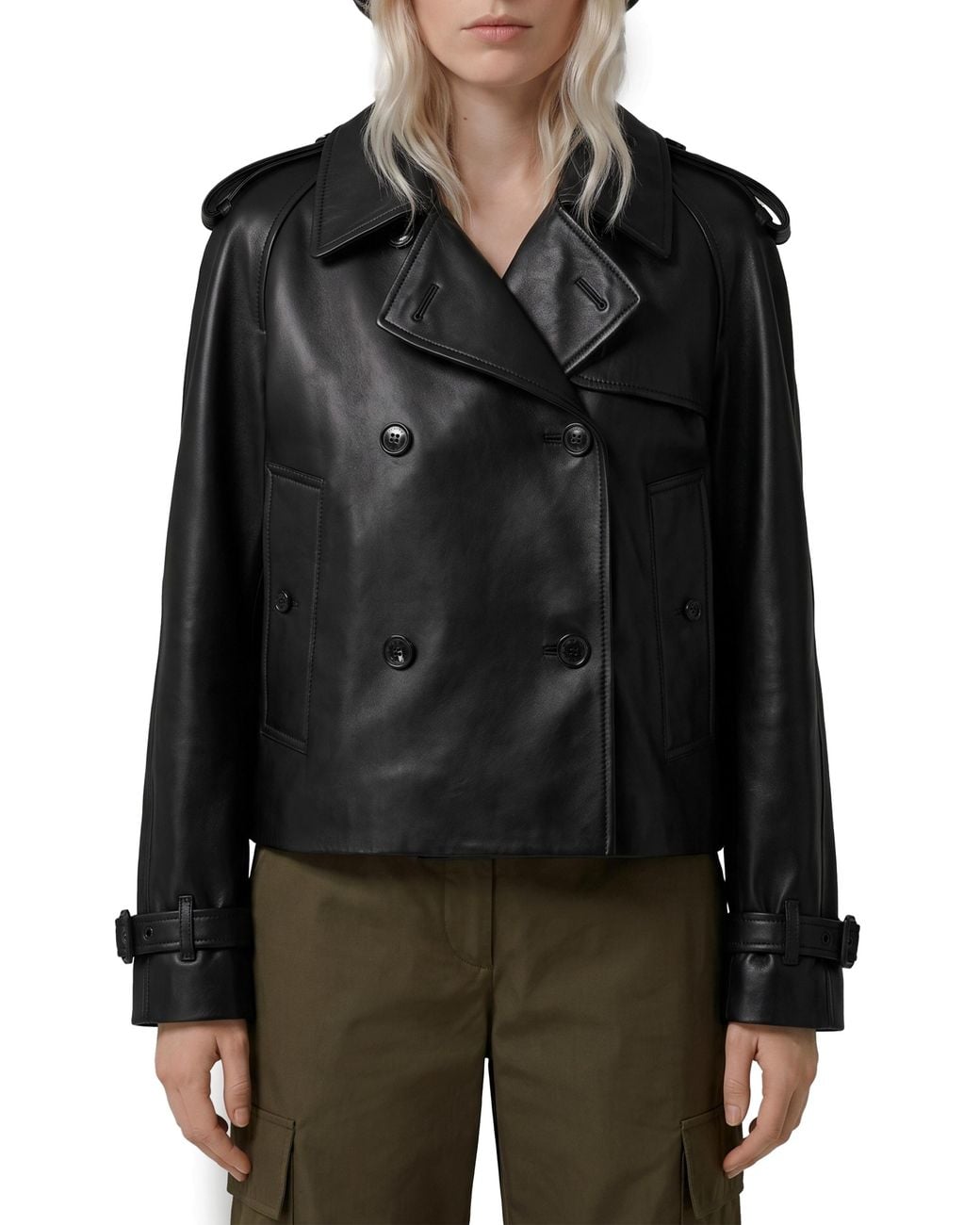 Burberry Black Mayfair Short Trench Coat