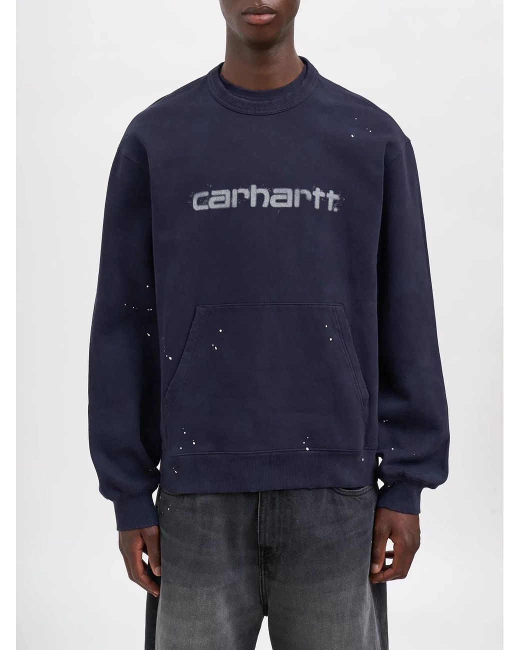 Carhartt Blue Felpa Girocollo Painter for men
