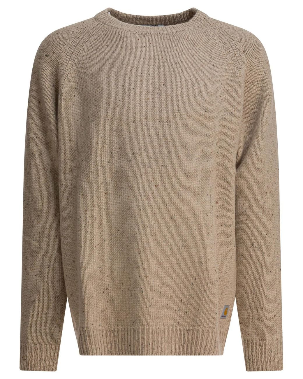 Carhartt Brown "Anglistic" Crew-Neck Sweater for men