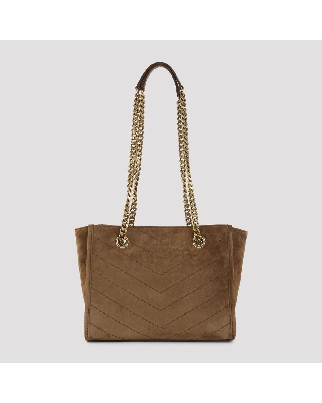 Saint Laurent Brown Suede Niki Bag