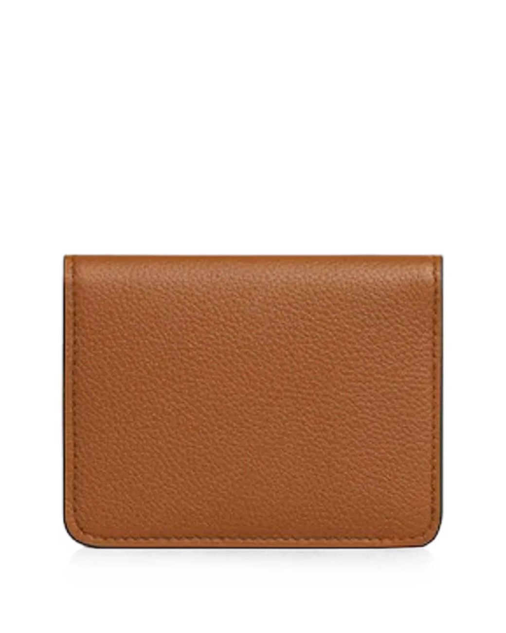 Céline Brown Triomphe-Stamp Bi-Fold Card Holder