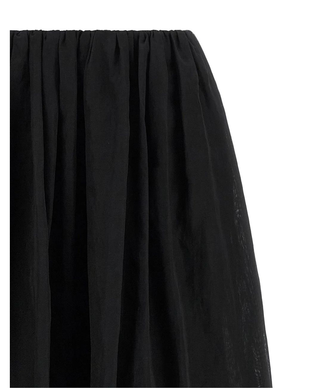 Brunello Cucinelli Black Cotton Mini Skirt