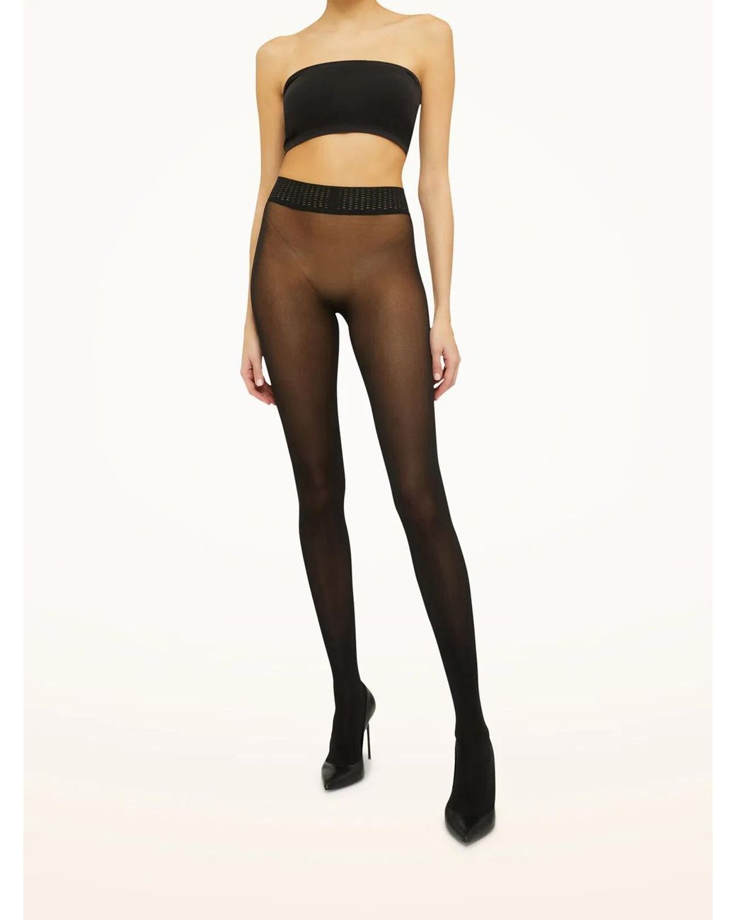 Wolford Black Collant Fatal 50
