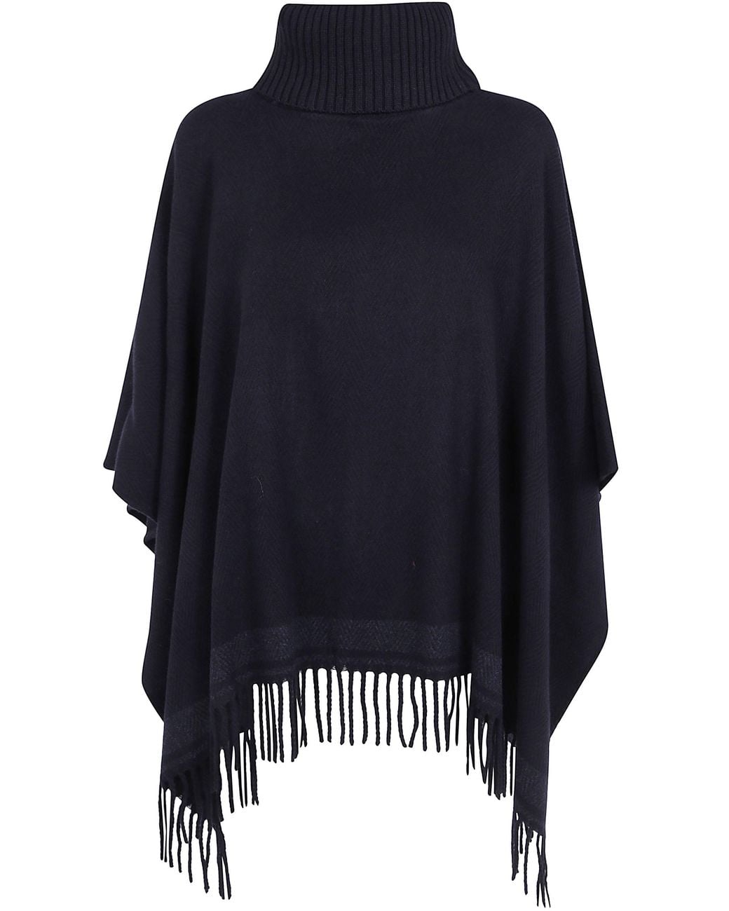 Ralph Lauren Blue "Ruana" Poncho