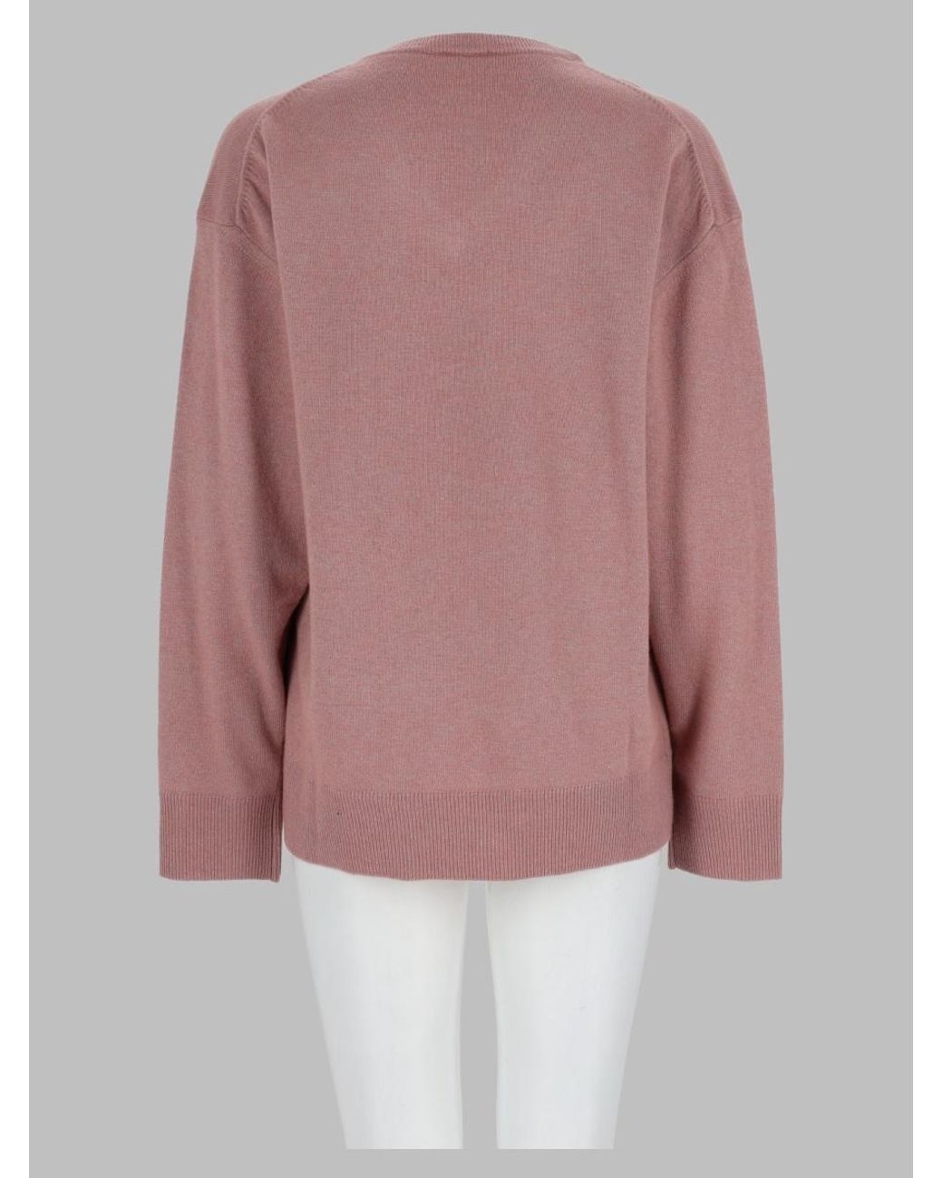 Filippa K Pink Wool-Viscose-Cashmere Knit Sweater For