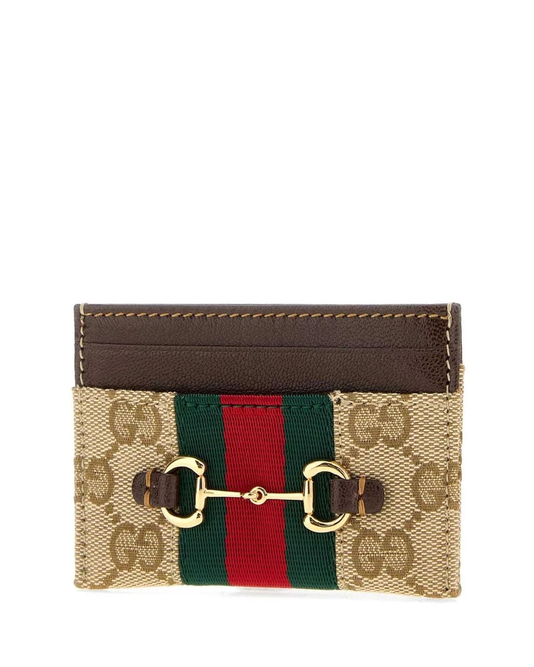 Gucci Multicolor Gg Fabric Card Holder