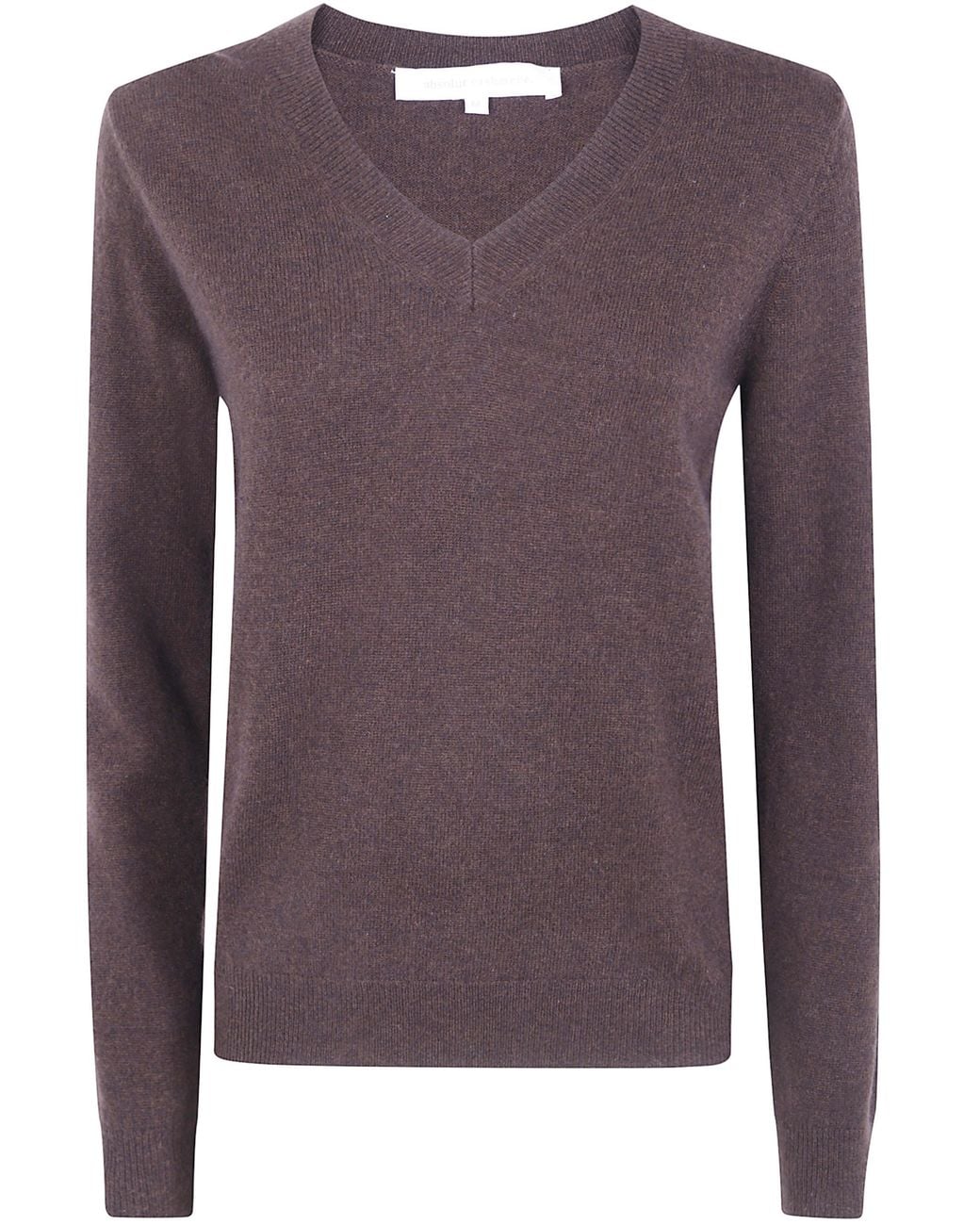 ABSOLUT CASHMERE Purple "Alya" V Neck Sweater