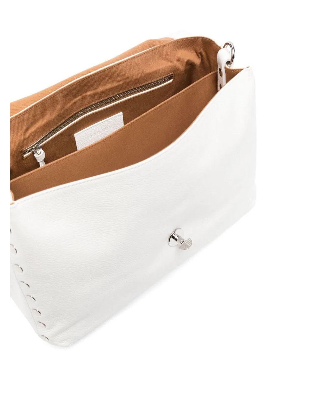 Zanellato White Medium Postina Daily Giorno Bag
