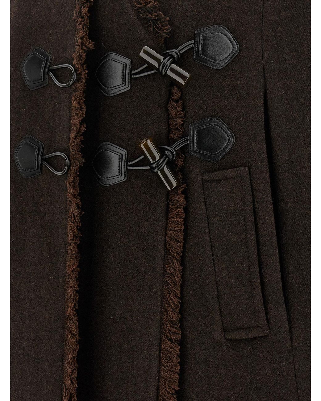 Ganni Black Alamari Cape