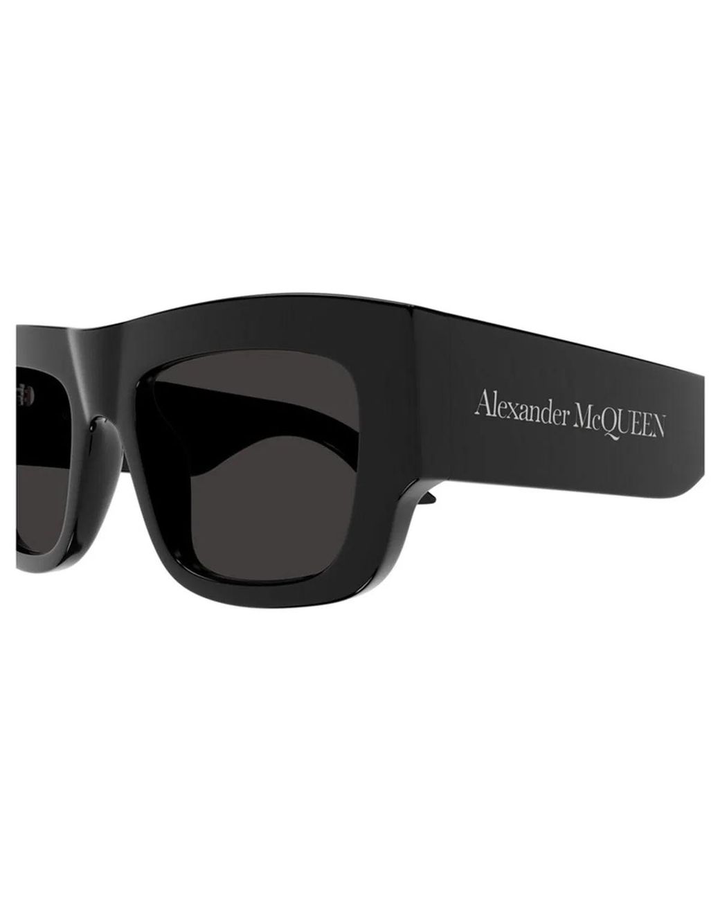 McQueen Black Acetate Sunglasses