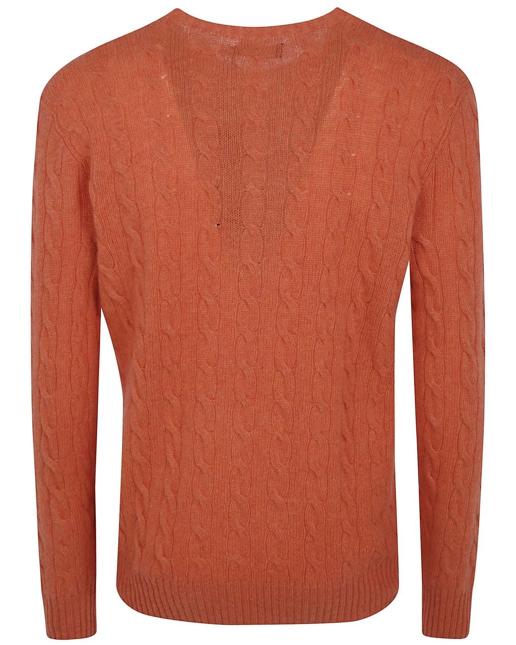 Polo Ralph Lauren Orange Long Sleeve Pullover for men