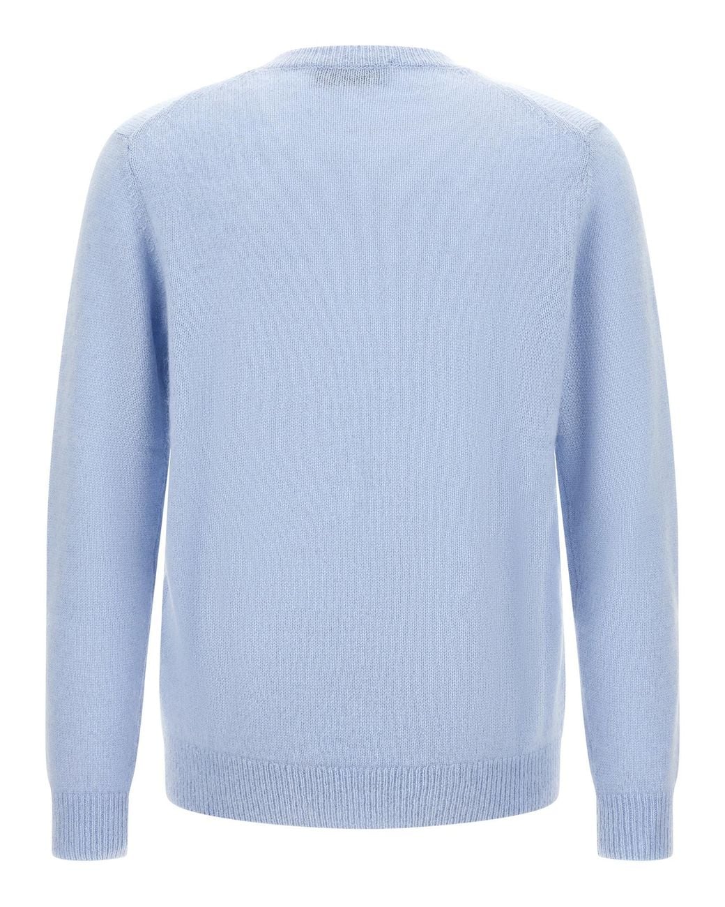 LARMERI STUDIO Blue Cashmere Sweater for men