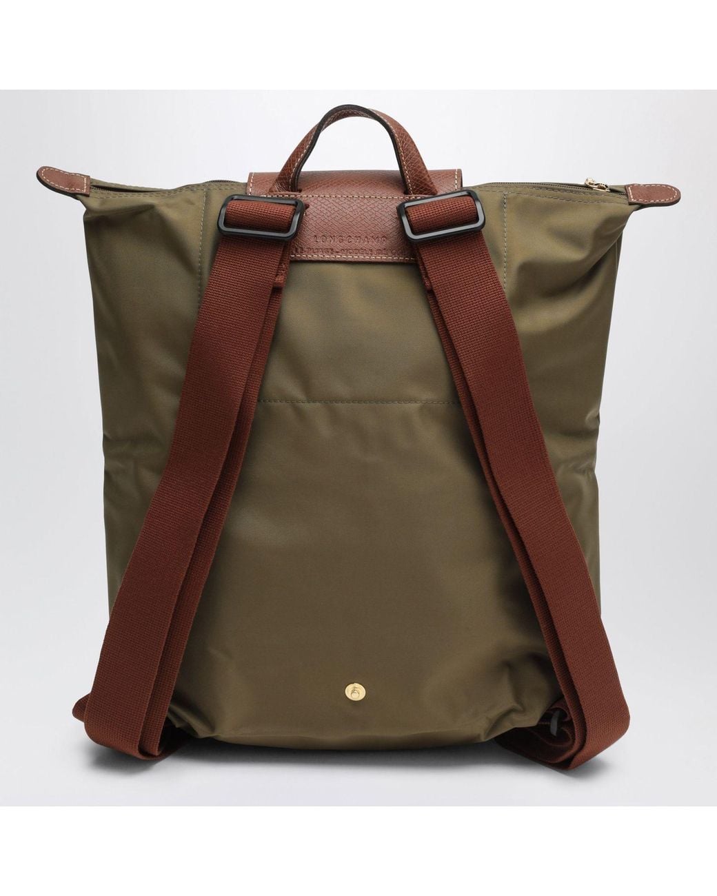 Longchamp Green M Le Pliage Original Backpack