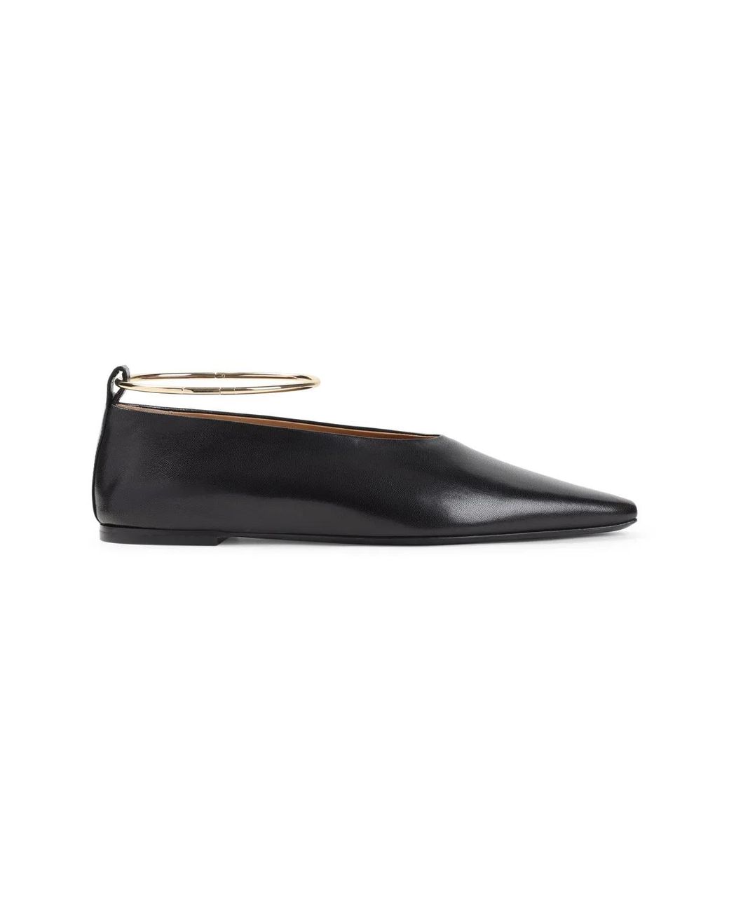 Jil Sander Black Chocolate Ring Ballerina