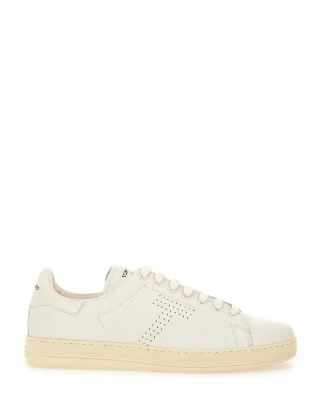 Tom Ford Natural Warwick Leather Sneakers for men