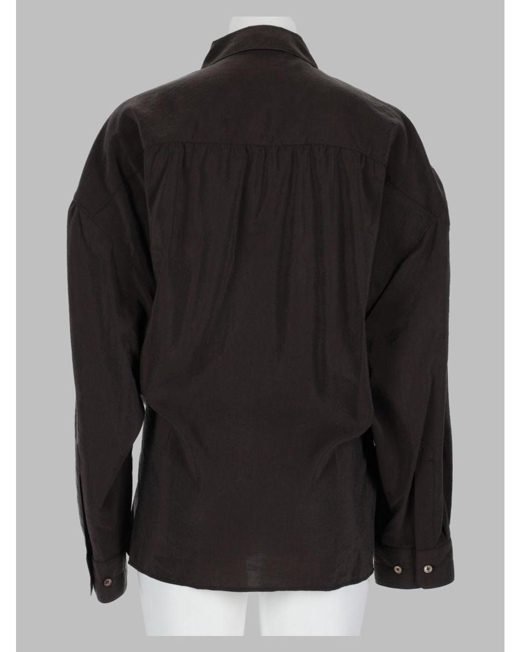 Lemaire Black Camicia "Twisted"