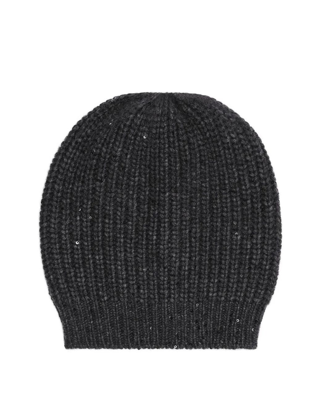Brunello Cucinelli Black 'Diamante' Cap