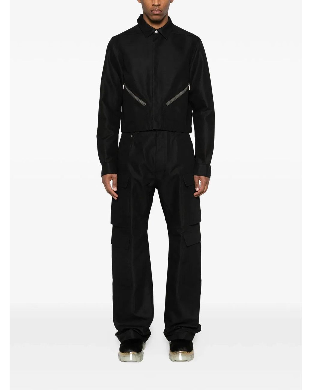 Rick Owens Black Geth Cargo for men