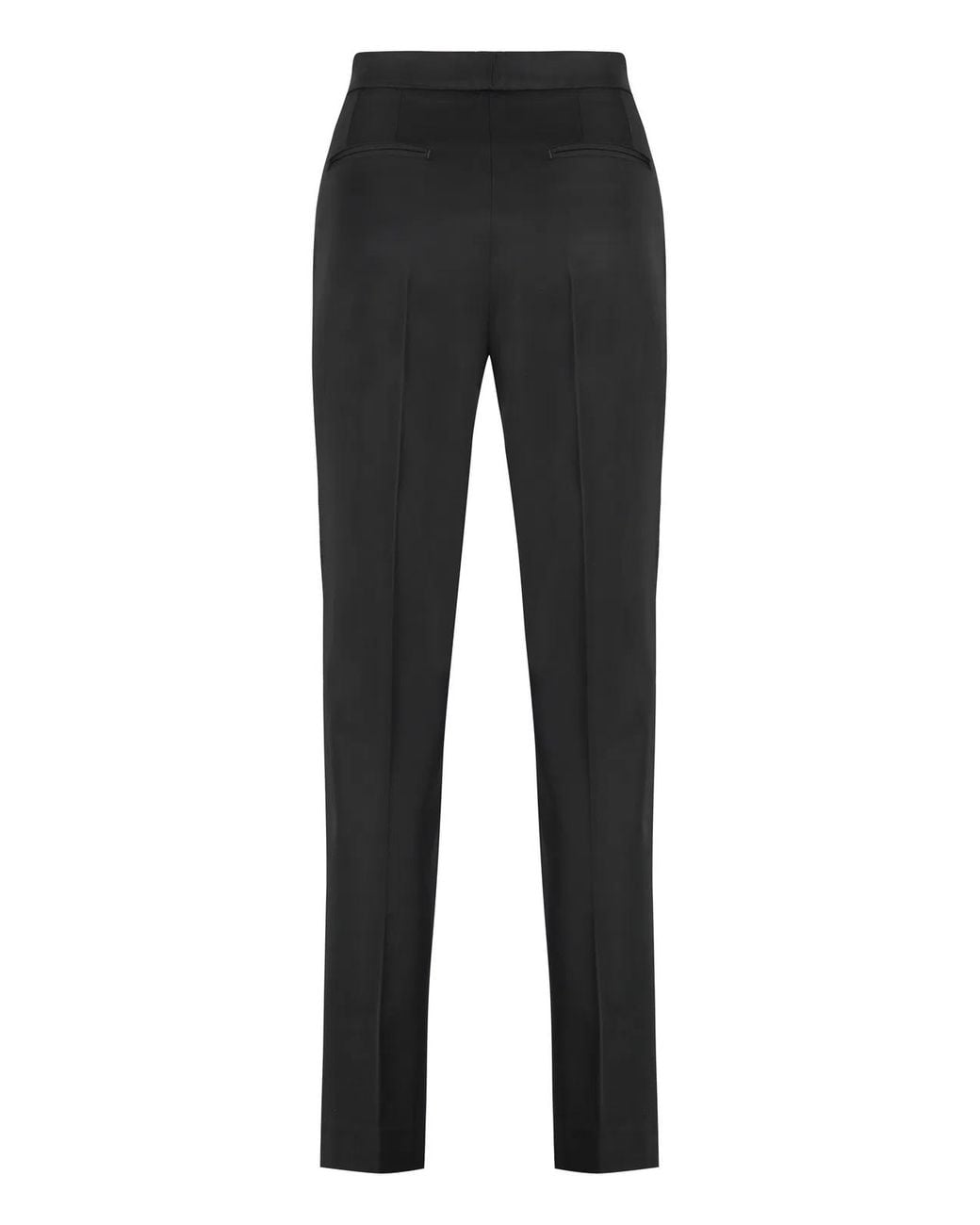 PT01 Black Stretch Viscose Trousers