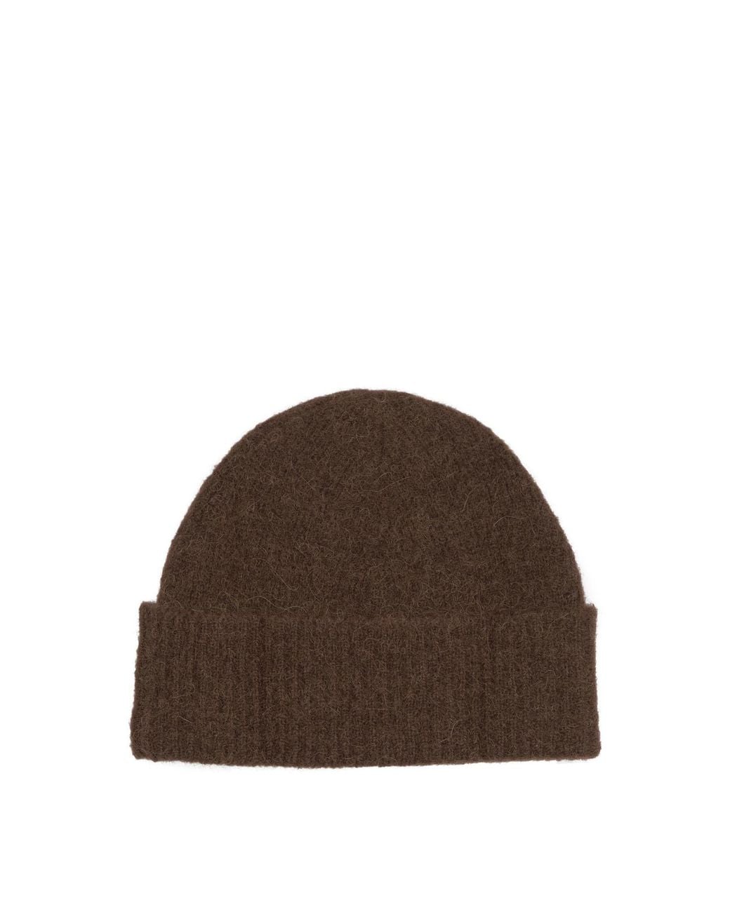 AMI Brown Alpaca Beanie for men