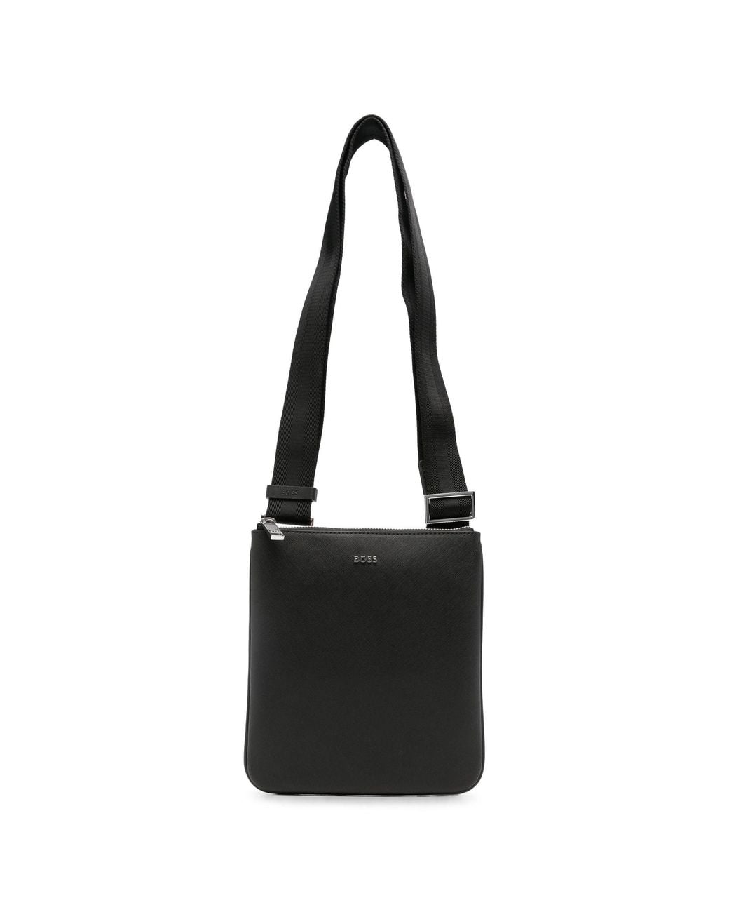 Boss Black Polyester Crossbody Bag for men