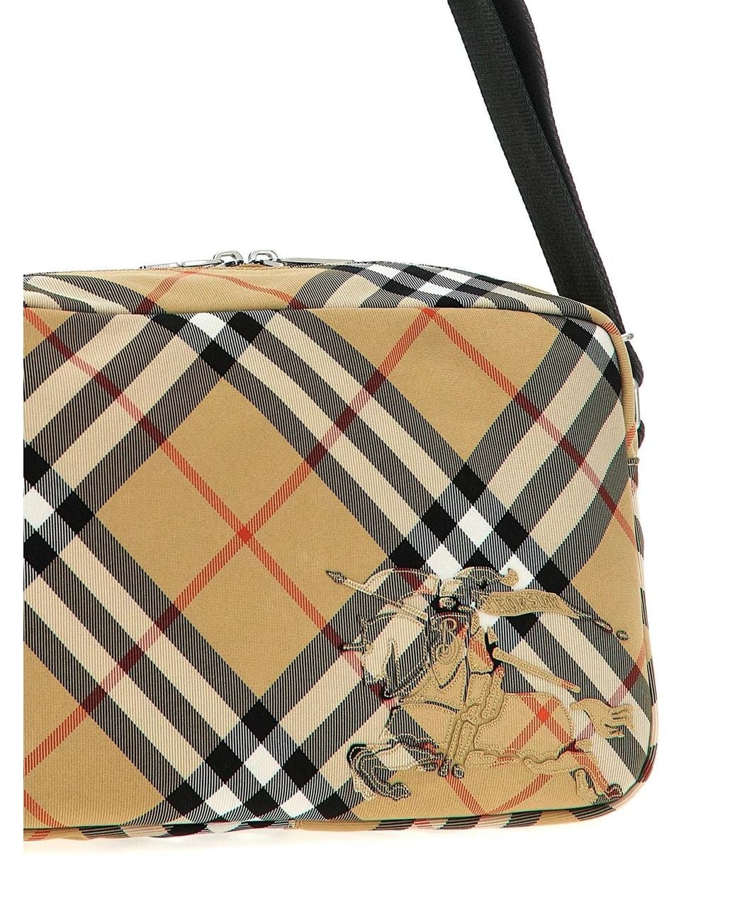 Burberry Metallic 'Check' Crossbody Bag for men