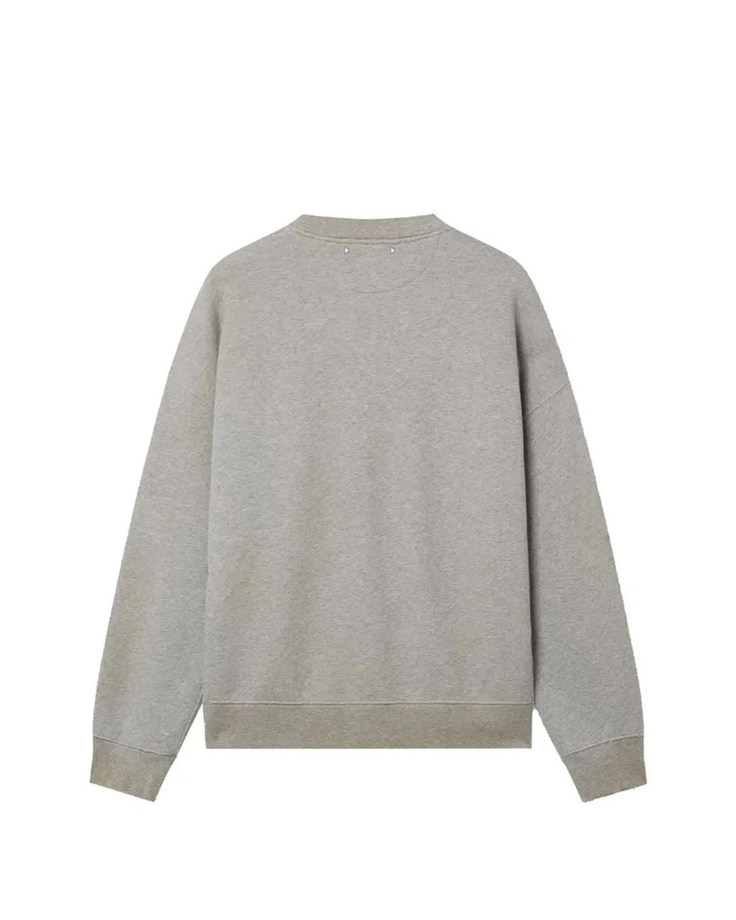 Golden Goose Deluxe Brand Gray Sweatshirt With College Logo Graphic for men