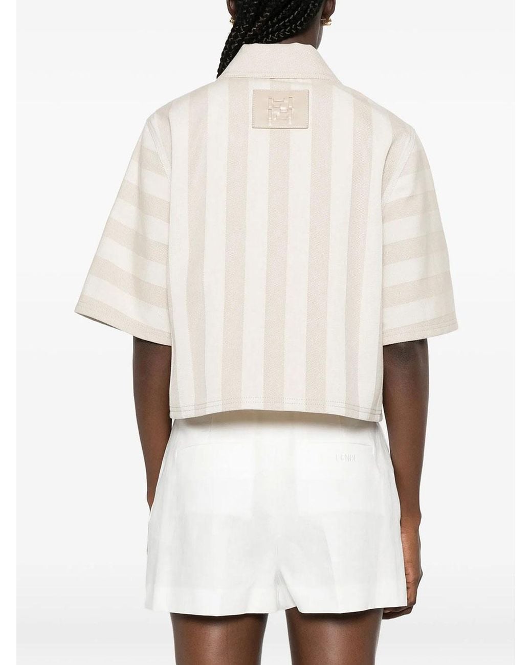 Fendi White Giacca