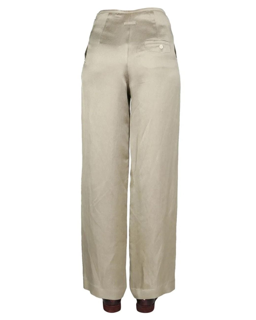 Alysi Natural Satin Trousers