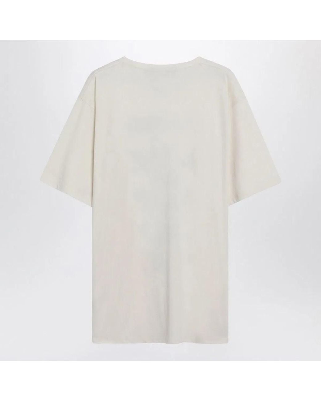 Valentino White Ivory Le Chat De La Maison Icon Muse Anti Hero Tshirt for men